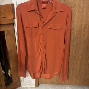 Cowgirl Tuff Orange Breathe Shirt